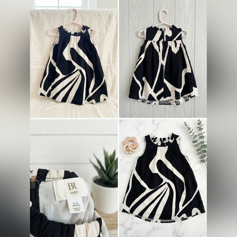 Banana Republic Baby Dress in Black and Cream